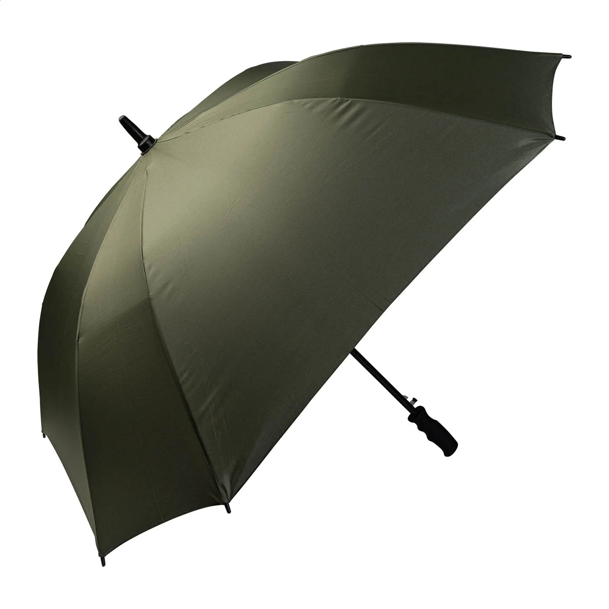 Quadratischer RPET Regenschrim Quadstorm, grün – Bild 3