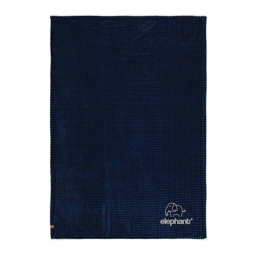 VINGA Branson Decke aus GRS recyceltem PET, navy blau – Bild 5