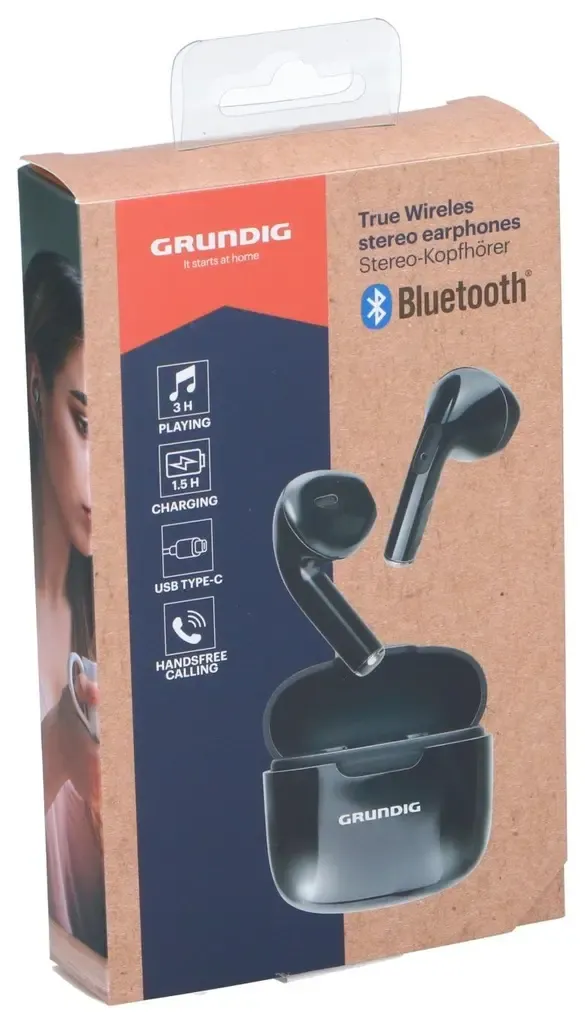 GRUNDIG Kabellose Stereo-Ohrhörer Schwarz, Schwarz – Bild 2