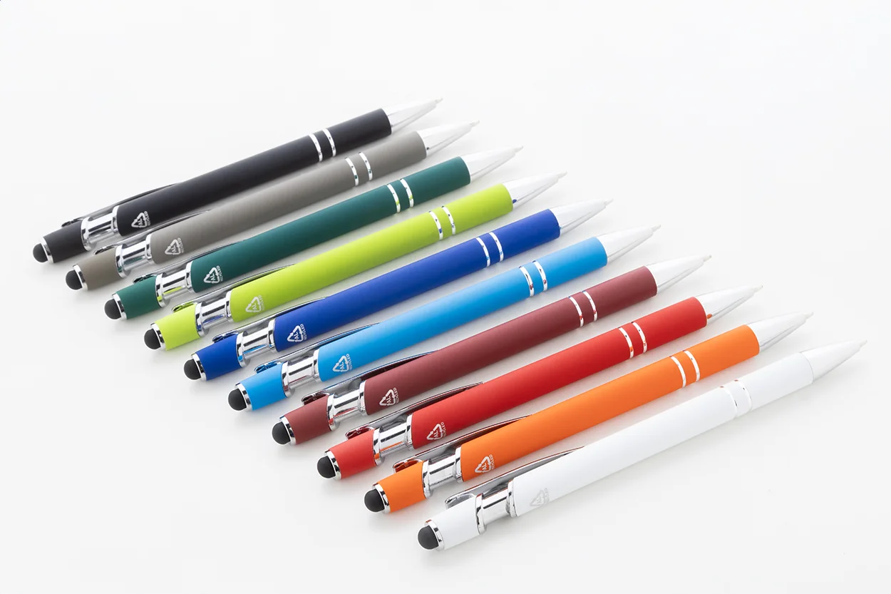 Touchpen-Kugelschreiber Tonnel Soft, weiß – Bild 5