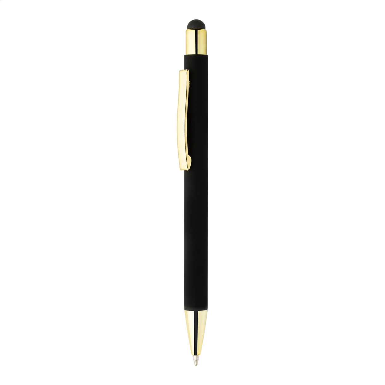 Touch-Kugelschreiber Darkly Tap, gold – Bild 2