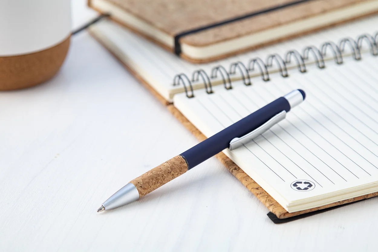 Touchpen Corbox mit Kugelschreiber, dunkelblau – Bild 2