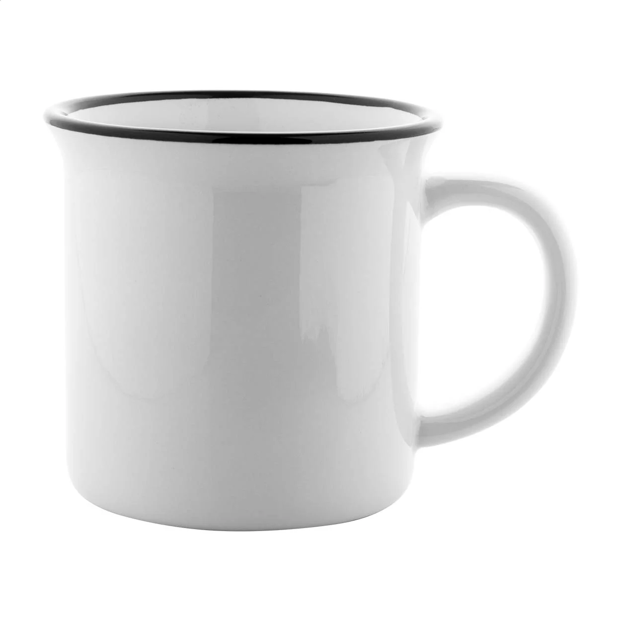 Vintage Sublimationstasse Woodstock Subo, schwarz, weiß – Bild 5