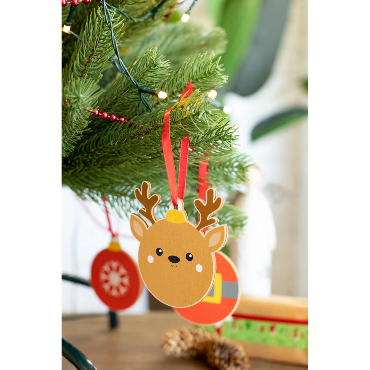 Weihnachtsbaumschmuck Skaland, Snowman, braun – Bild 3