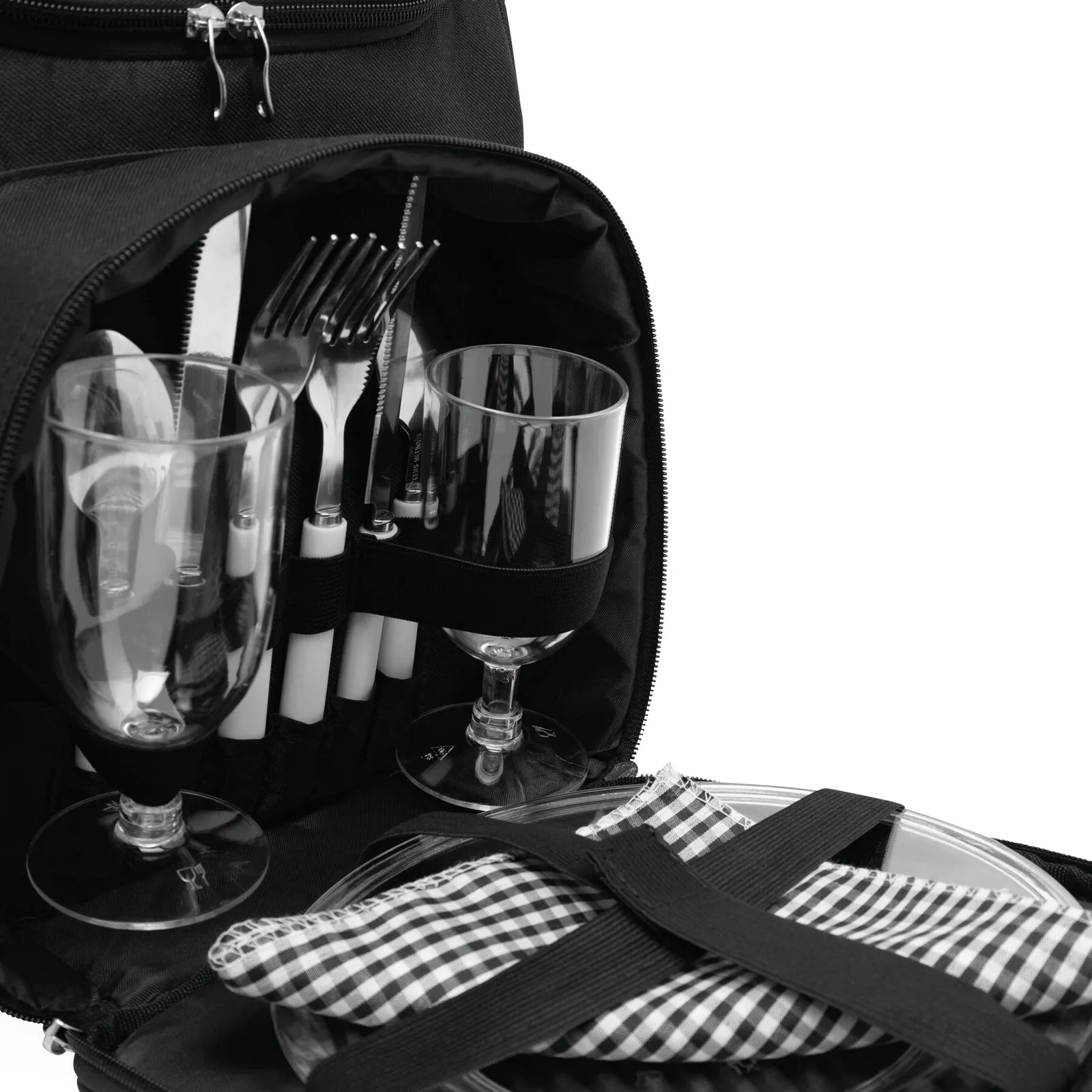 OUTSIDE - Picknick-Rucksack, schwarz – Bild 9