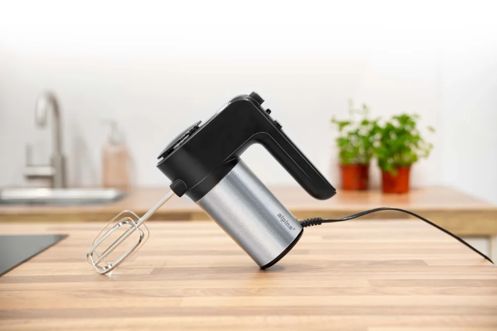 ALPINA Handmixer 230V 400W mit 6 Geschwindigkeitsstufen, Silber – Bild 4