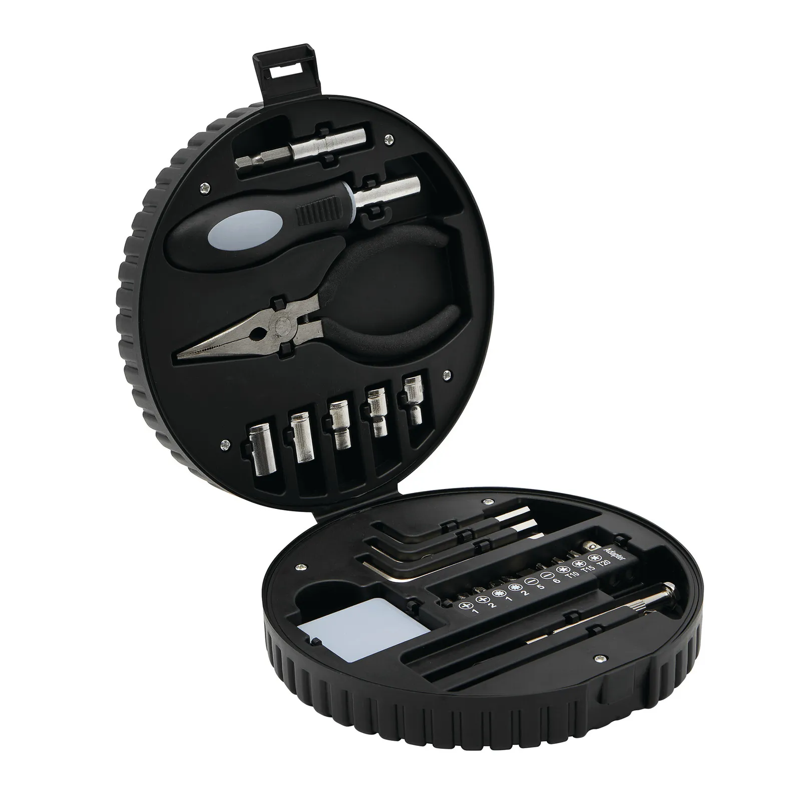 COMPACTY - Werkzeug-Set schwarz, silber, schwarz, silber – Bild 2