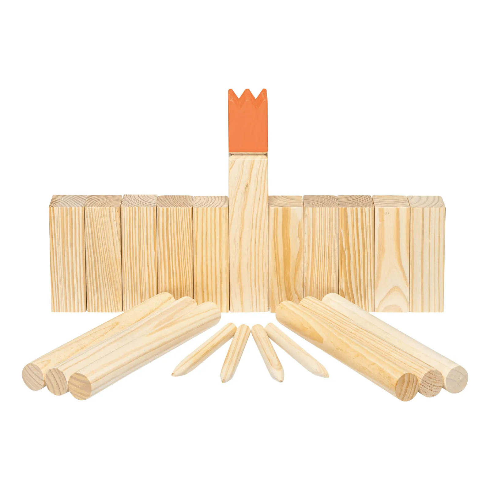 KUBB - Wikinger Wurfspiel braun, braun – Bild 2