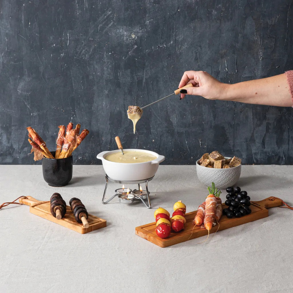 BOSKA Käse-Fondue Set Party - 750ml, weiß – Bild 4