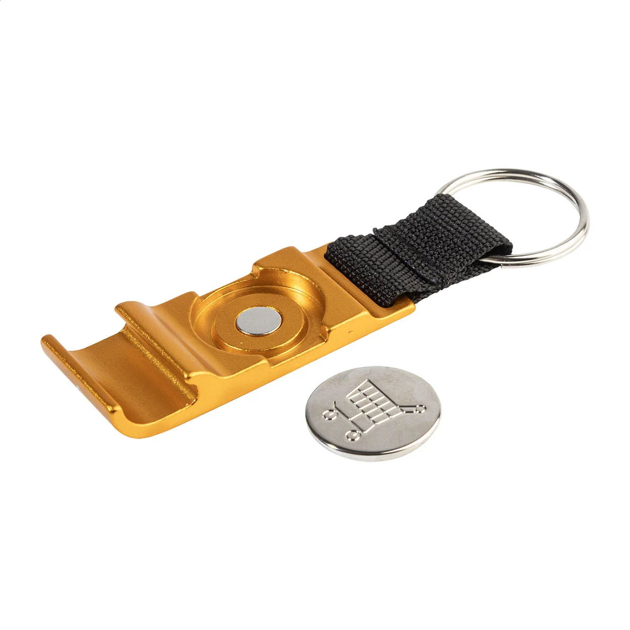 Schlüsselanhänger OpenCart mit EKW-Löser und Flaschenöffner, orange – Bild 4