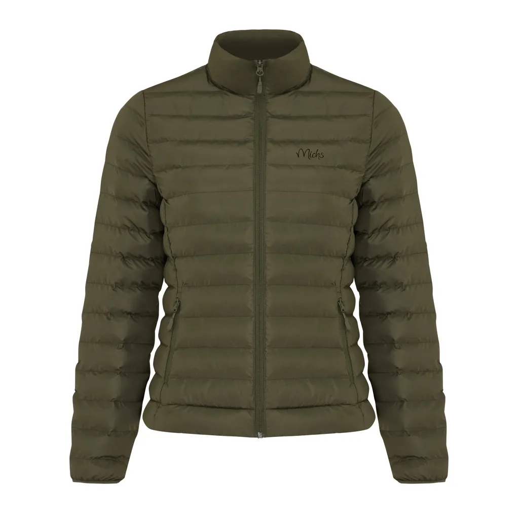 IQONIQ Maiko Damen Steppjacke aus recyceltem Polyester, khaki – Bild 3