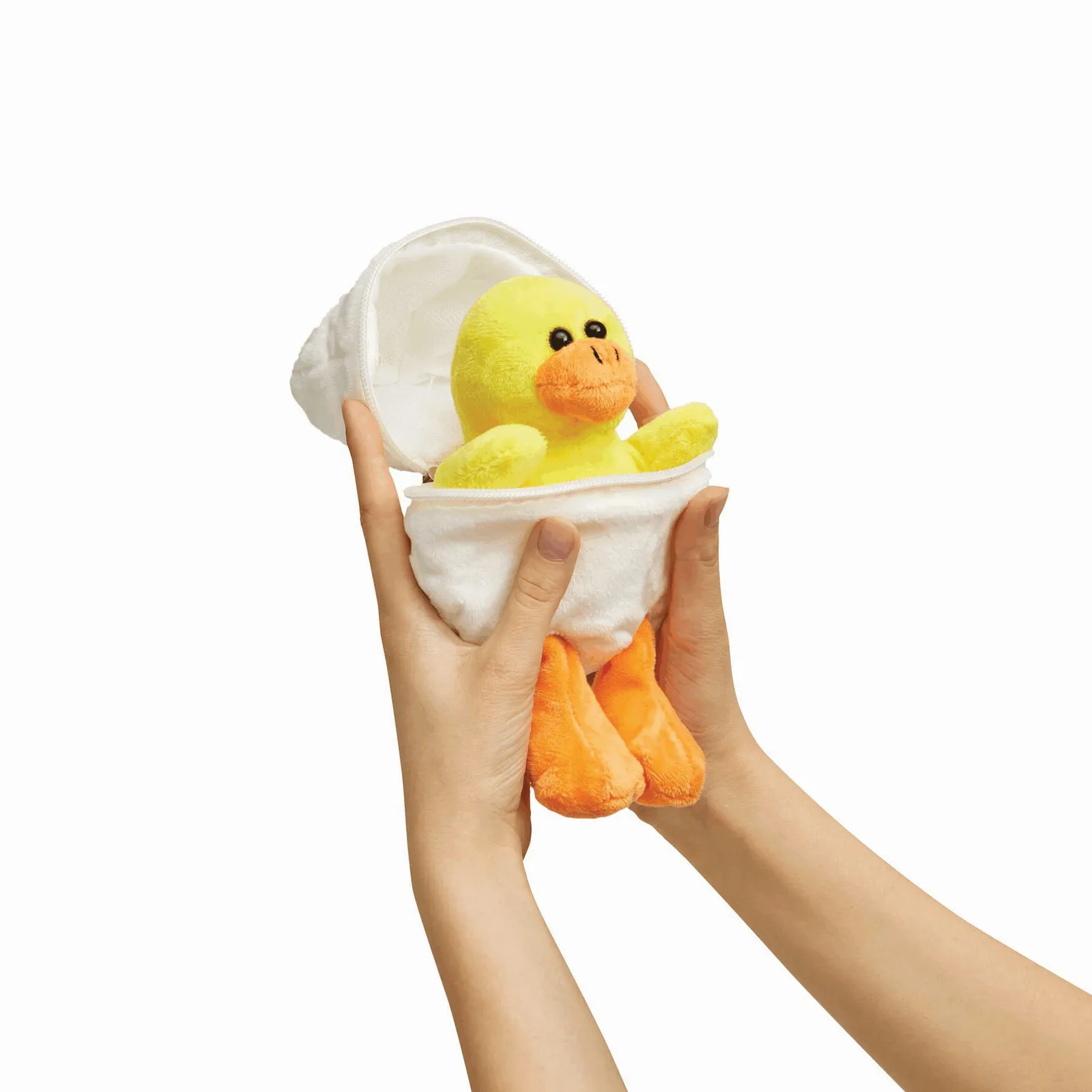LENI - Plüsch-Ente gelb, orange, weiß, gelb, orange – Bild 5