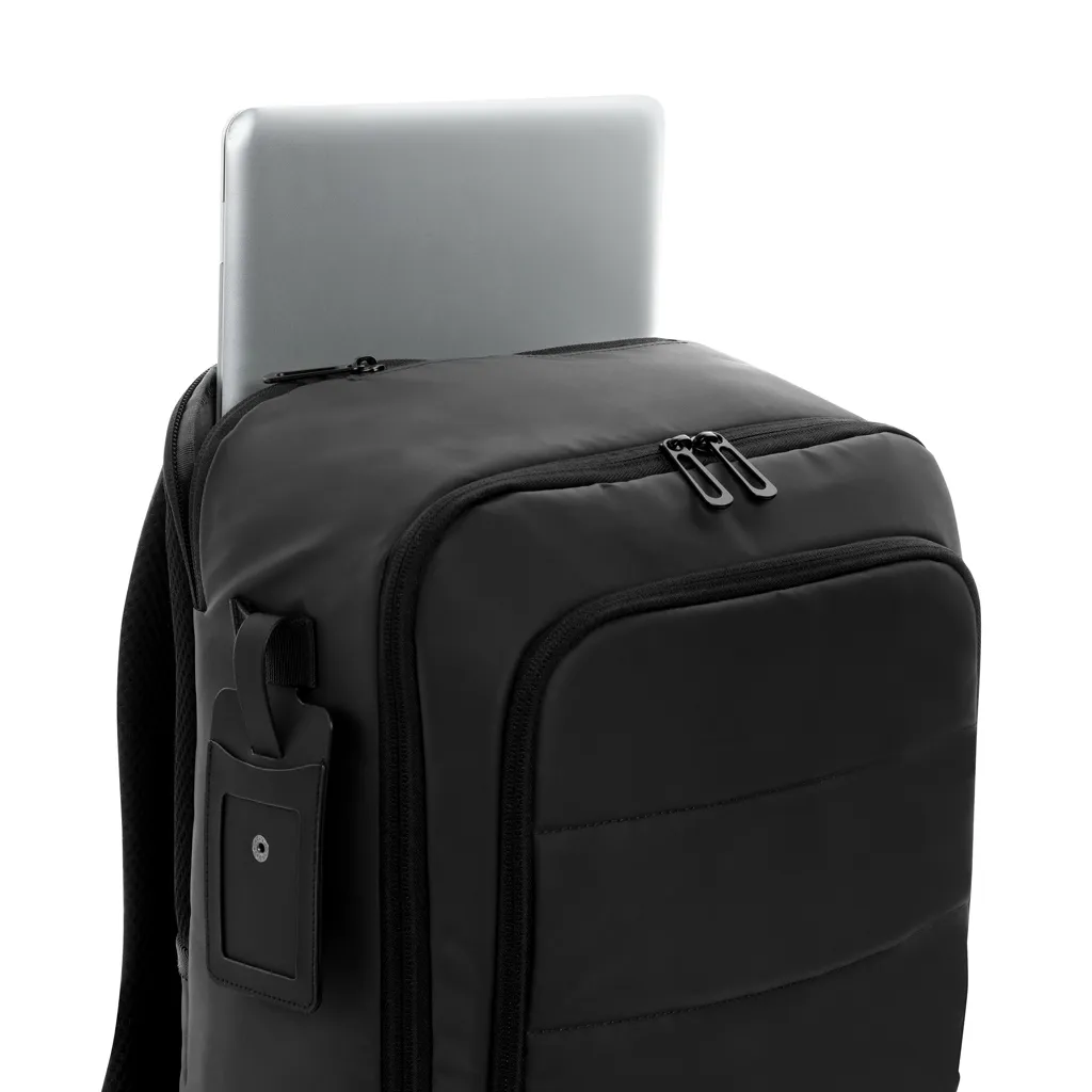 Armond AWARE™ RPET 15.6" Deluxe Laptop-Rucksack, schwarz – Bild 7