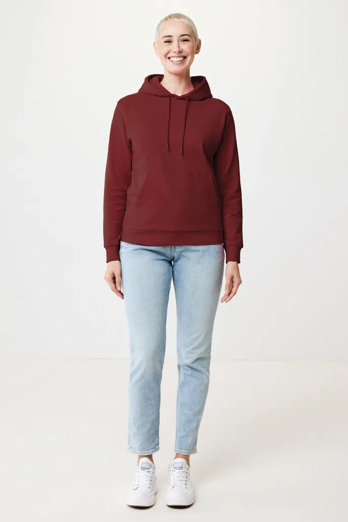 IQONIQ Jasper Hoodie aus recycelter Baumwolle, burgunderrot – Bild 5