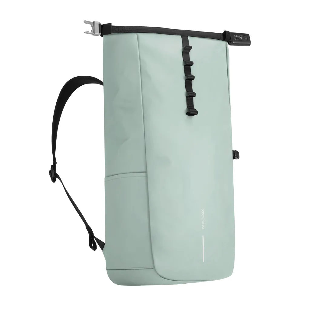 Urban wasserabweisender Anti-Diebstahl Rucksack, Iceberg green – Bild 6