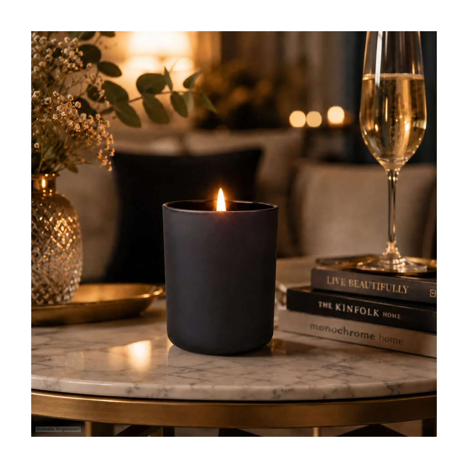 ROMOSCENT® Aromakerze Sparkling Gold, schwarz – Bild 4