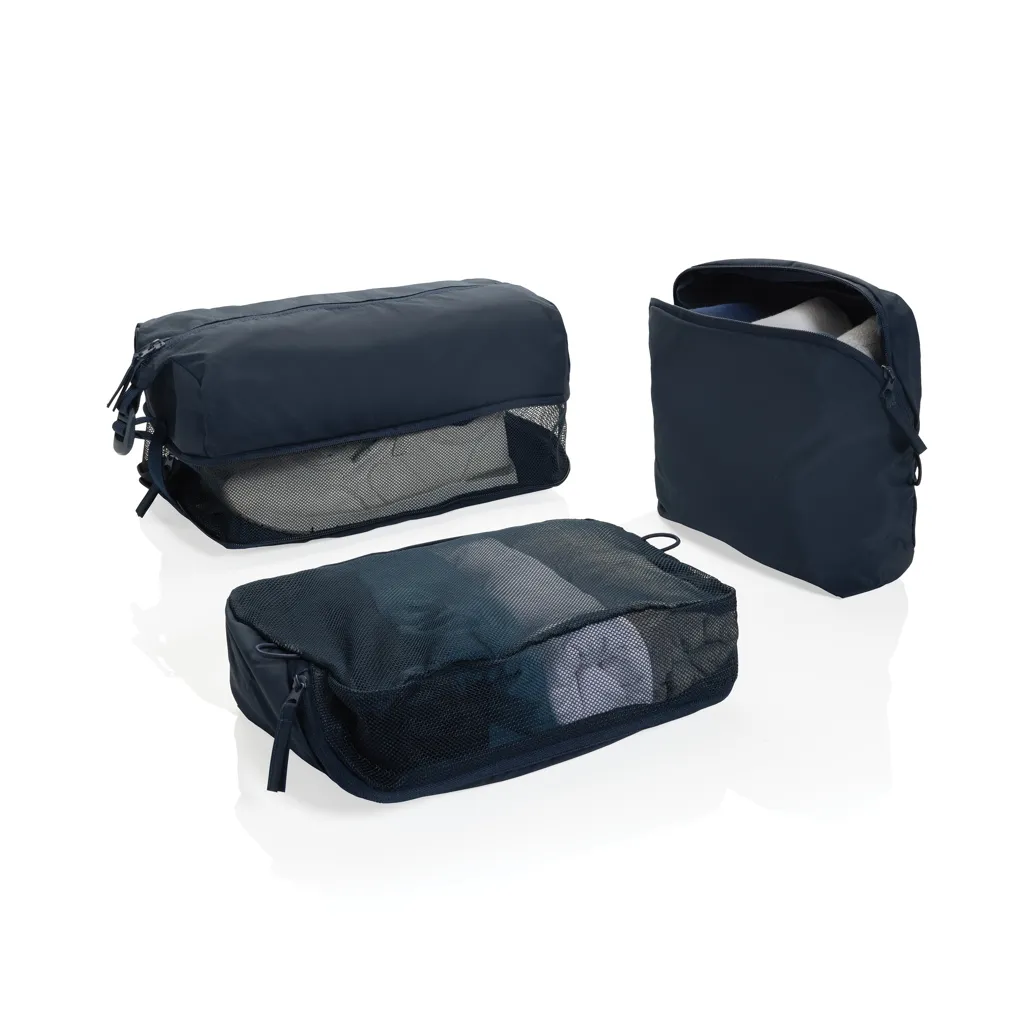 KENTO URBAN Packing Cube Set aus RCS recyceltem Nylon, navy blau – Bild 2