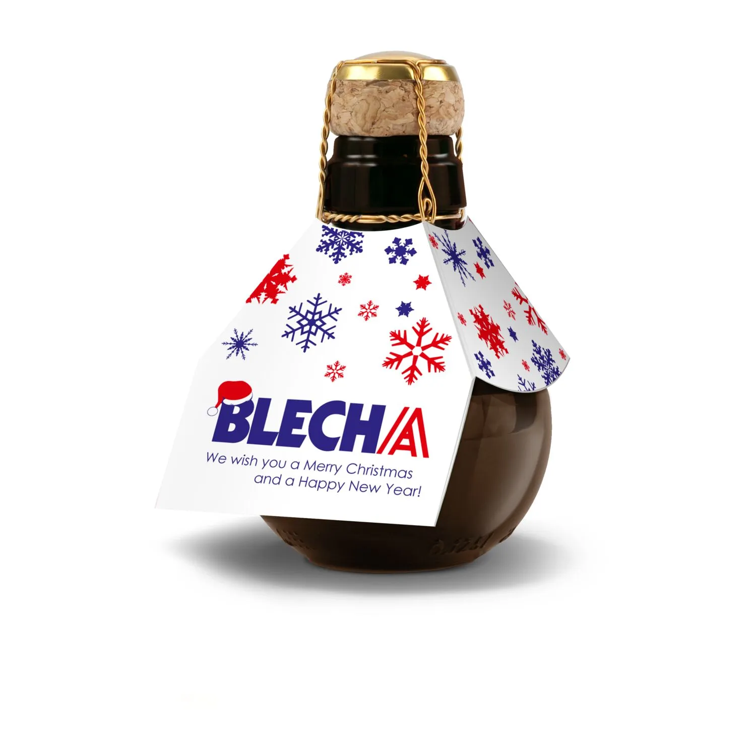 Kleinste Sektflasche der Welt! Blumengesteck - Ohne Geschenkkarton, 125 ml, rot – Bild 5