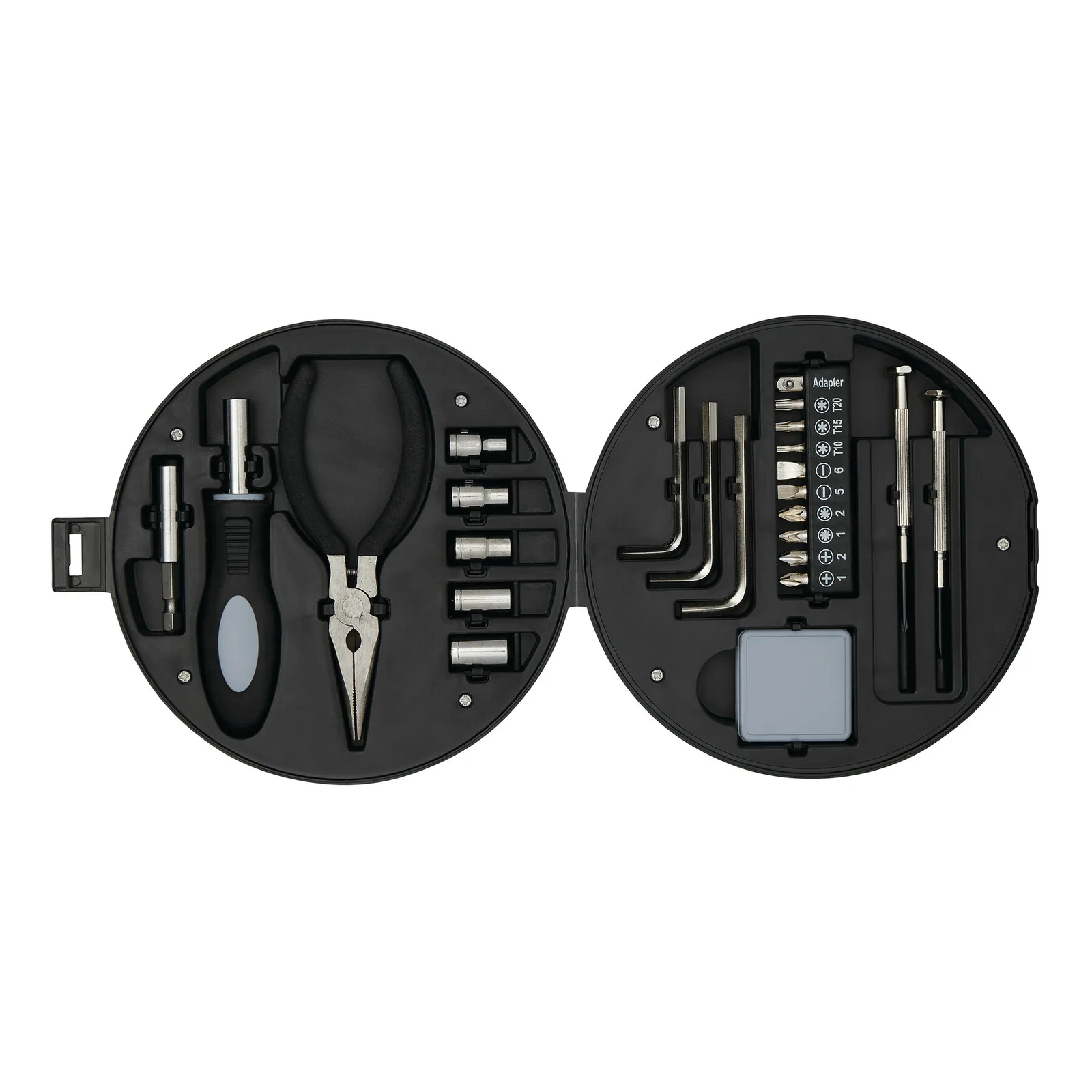 COMPACTY - Werkzeug-Set schwarz, silber, schwarz, silber – Bild 3