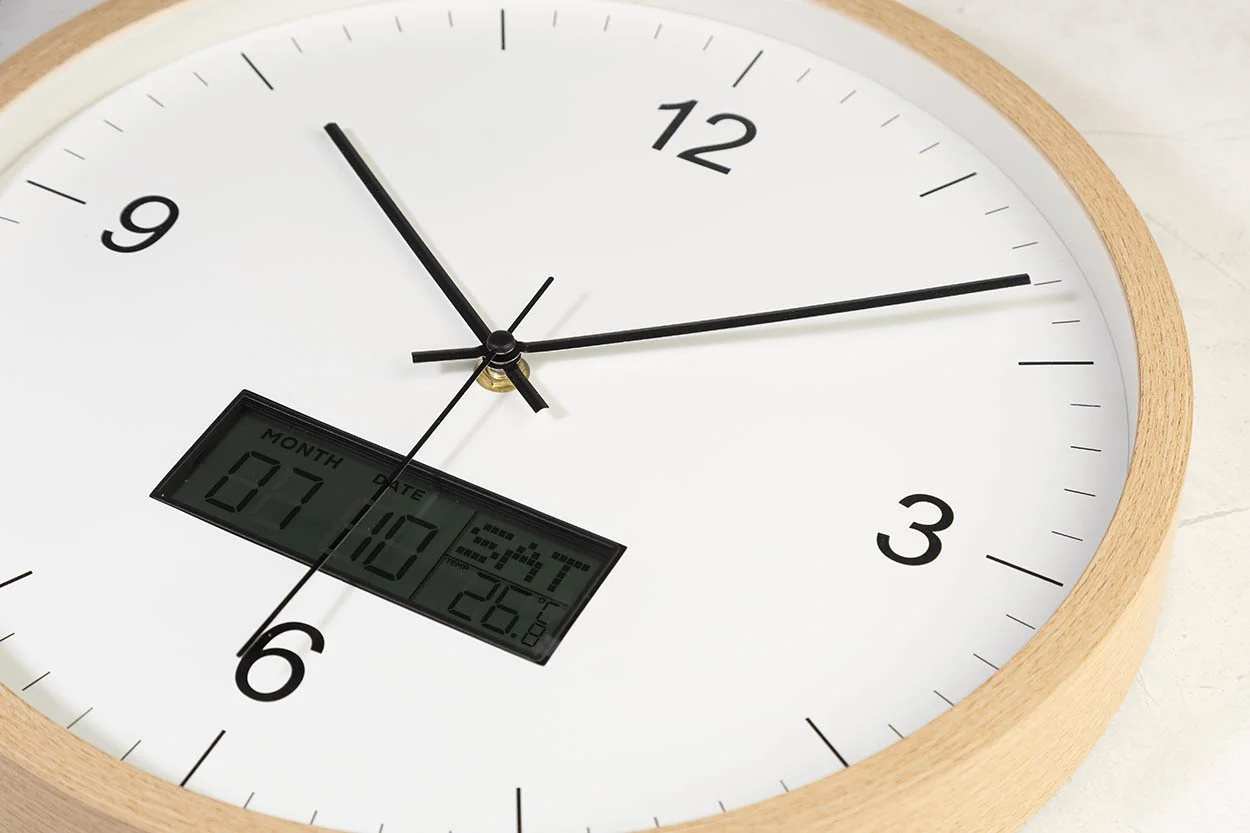Wanduhr Tempora aus RPP, natur – Bild 6