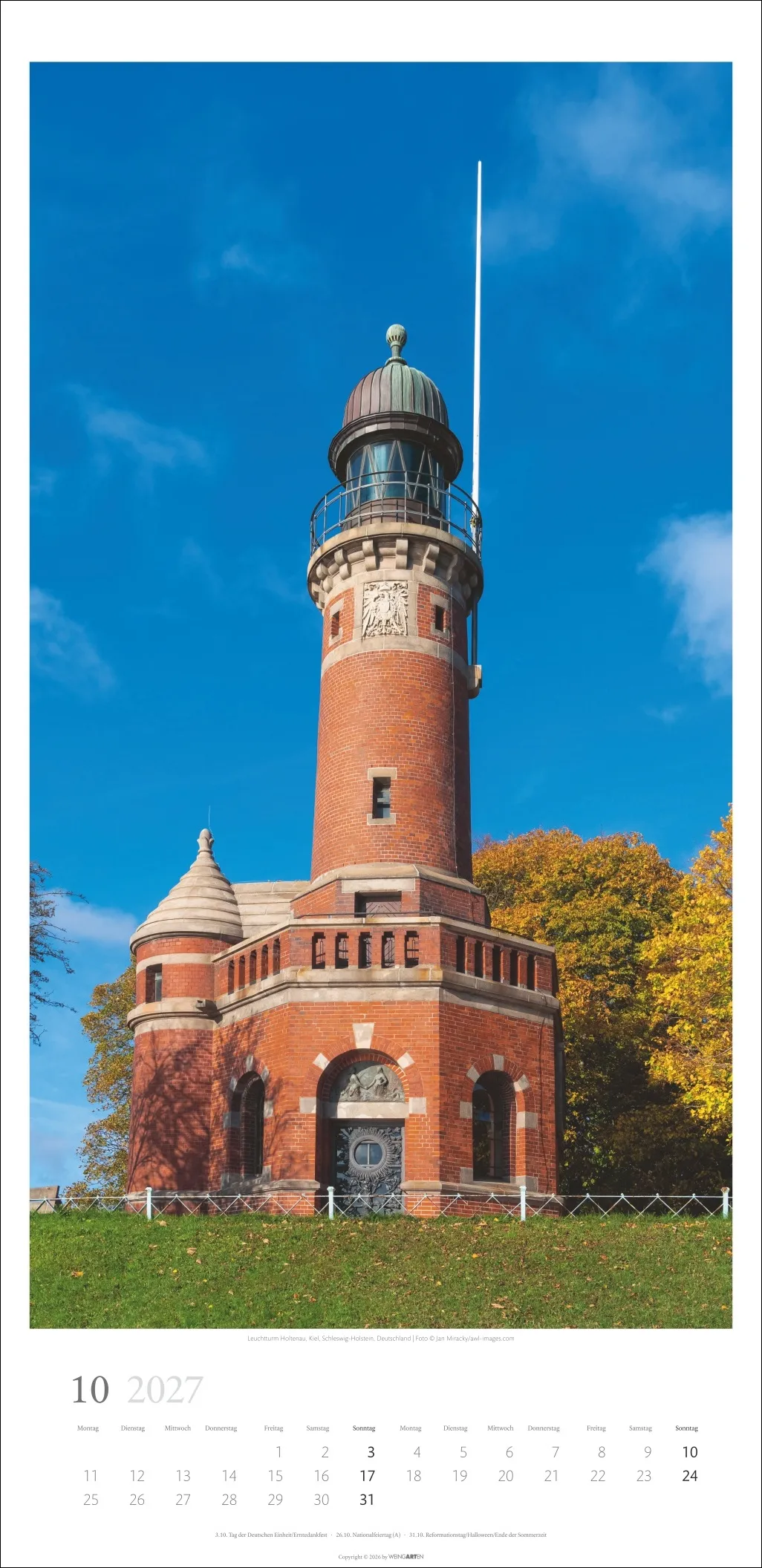 Leuchttürme Wandkalender 2027, 33 × 68 cm (B × H) – Bild 11