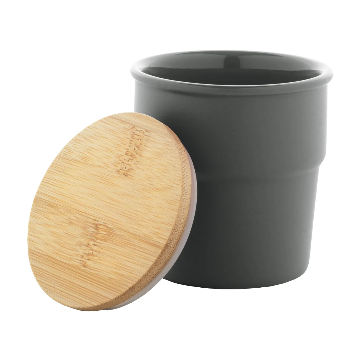 Keramikbecher Calliope, grau – Bild 2