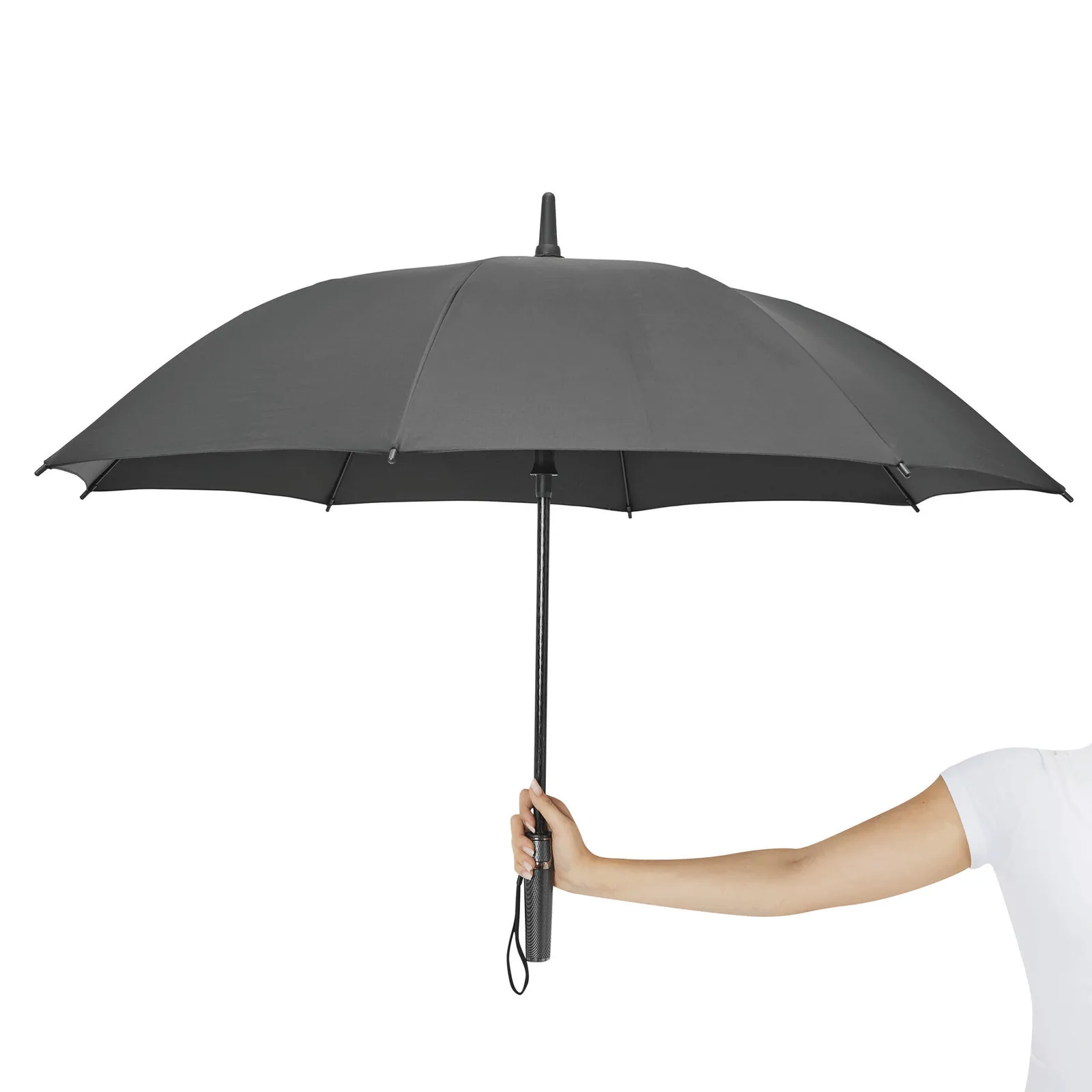 BLIZZARD Umbrella, Automatik-Stockschirm, grau – Bild 8