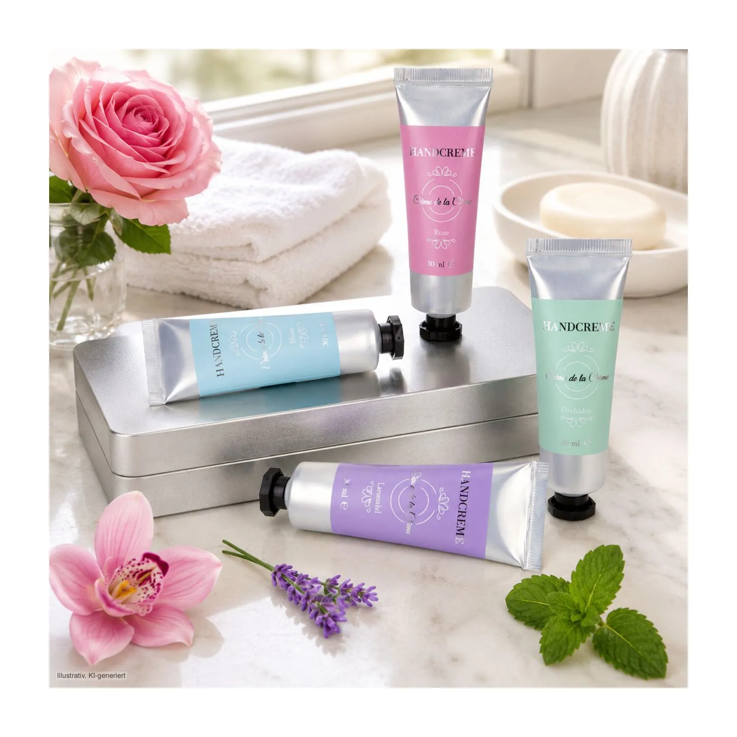 Wellness-Geschenkset: Crème de la Crème, silber – Bild 6