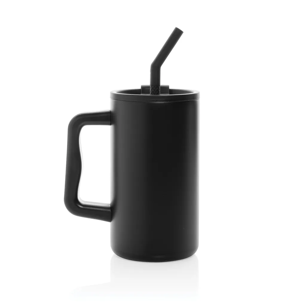 Cube Becher aus RCS recyceltem Stahl 800ml, schwarz – Bild 4