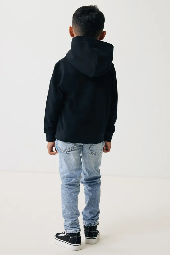 IQONIQ Yengo KidsHoodie mit Seitentaschen aus rec. Baumwolle, schwarz – Bild 6