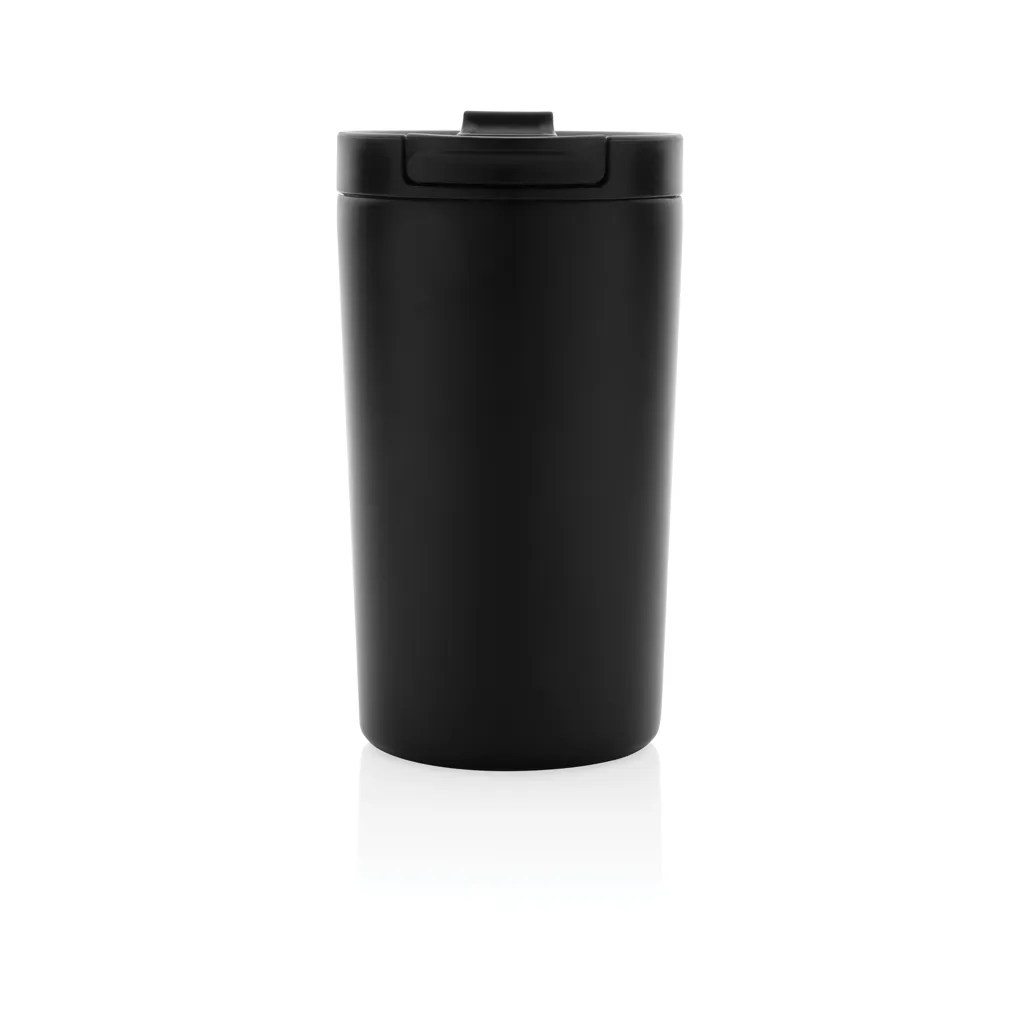 Doppelwandiger Vakuum-Becher aus RCS recyceltem SS, schwarz – Bild 2