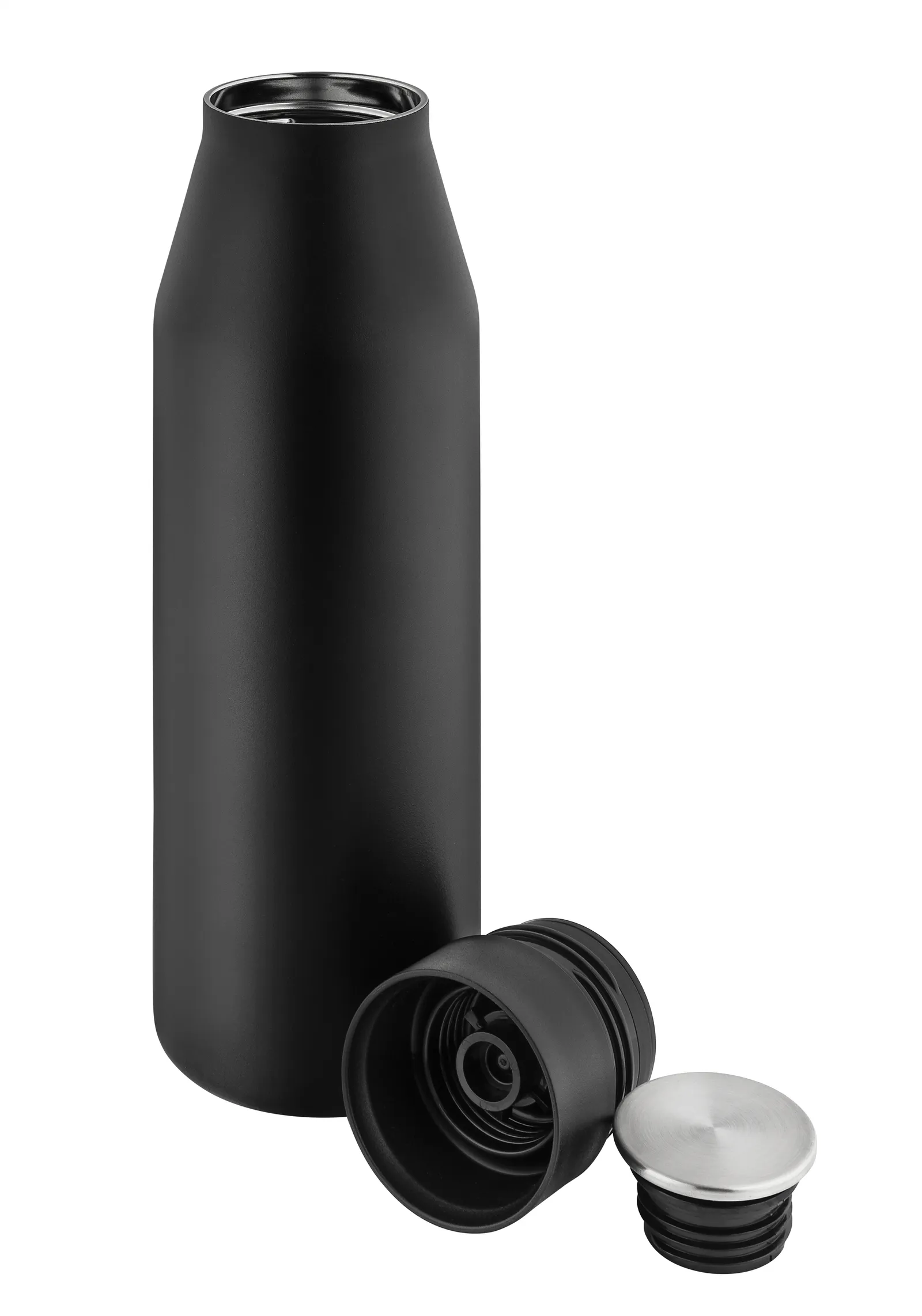 Thermoflasche "Click'n Go", schwarz – Bild 3