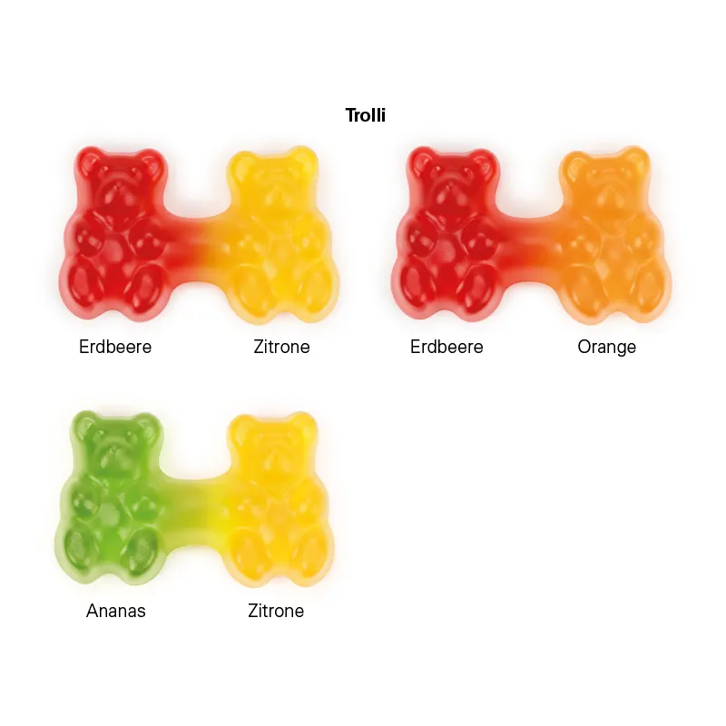 Trolli Team Gummibärchen Premium, Folie kompostierbaren transparent, transparent – Bild 2