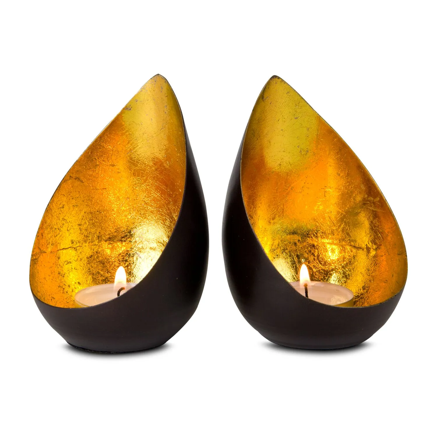 ROMINOX® Teelicht-Set // Drops, gold – Bild 2