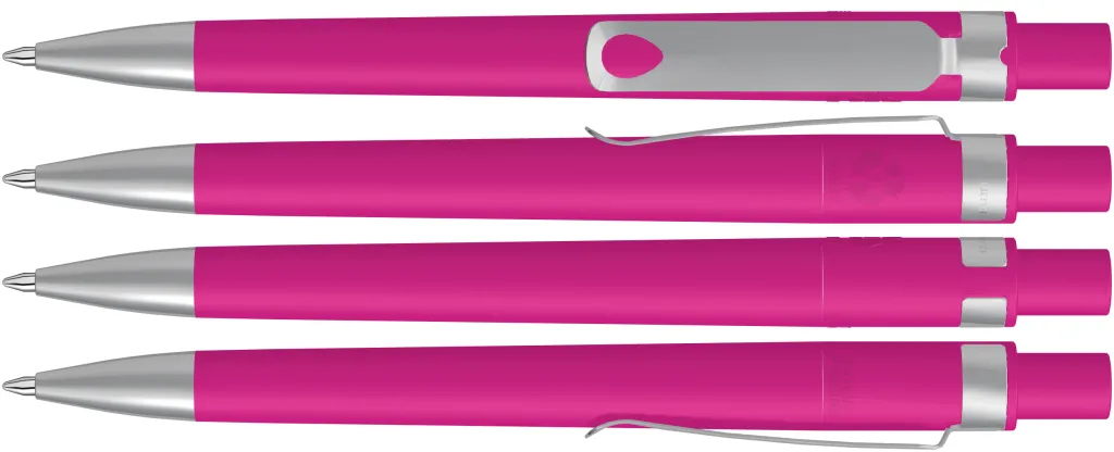 RECYCLED PET PEN CORE F SI Druckkugelschreiber magenta, magenta – Bild 2
