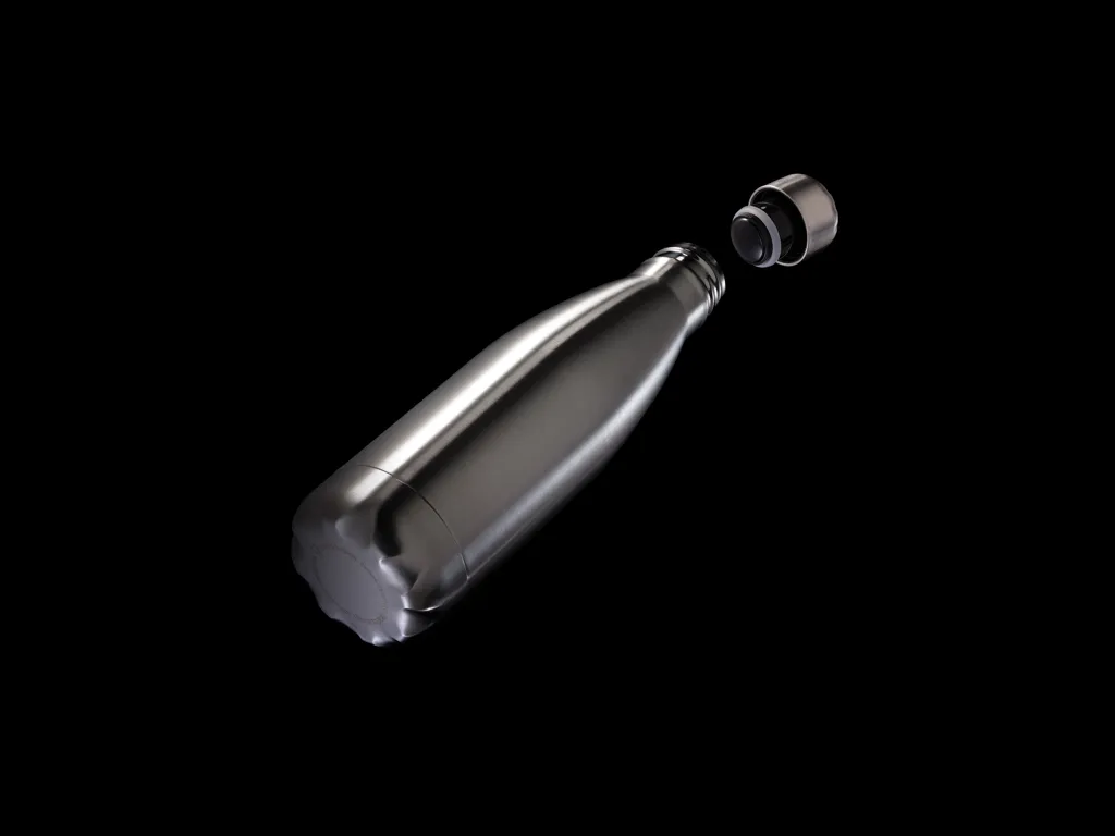 Vakuumisolierte Stainless Steel Flasche, silber – Bild 2