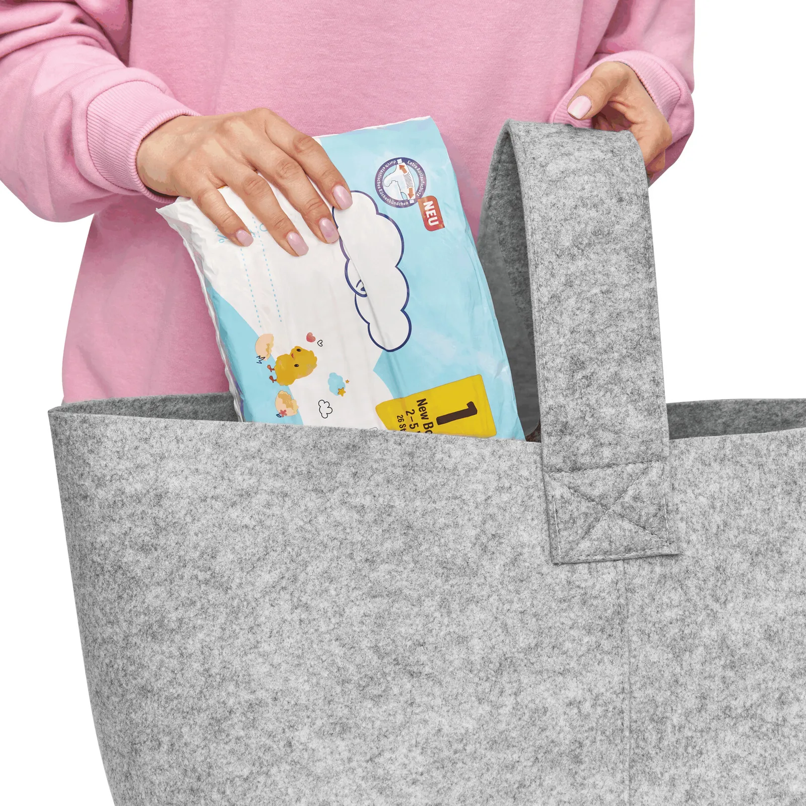 COSY - Kaminholz-Tasche grau, grau – Bild 6