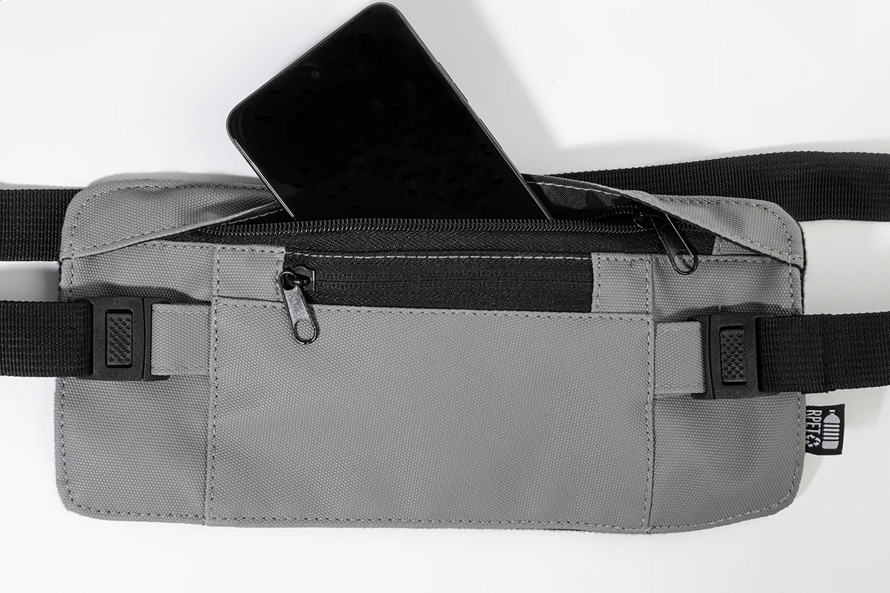 RPET-Gürteltasche Hippu, aschgrau – Bild 2