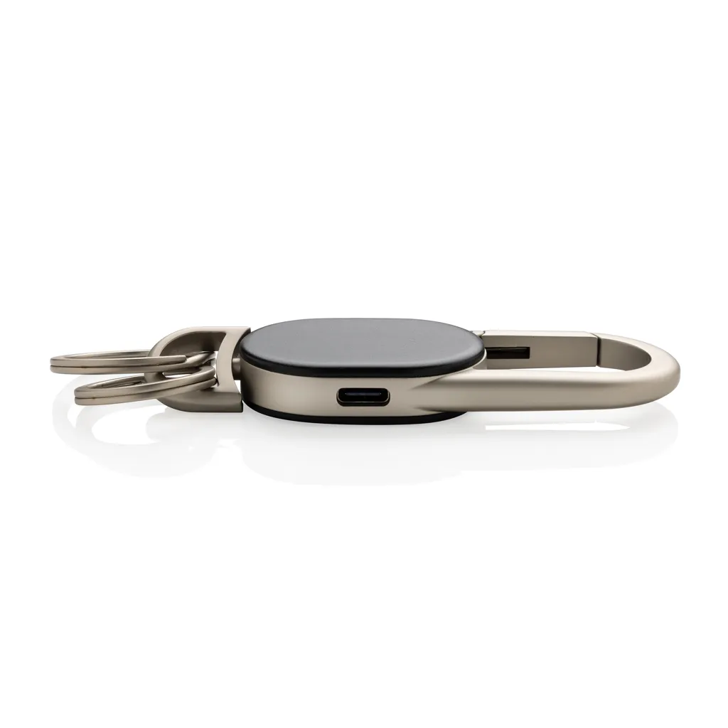 Schlüsselanhänger Keyfinder mit weltweiter Ortung und USB-C, schwarz – Bild 2