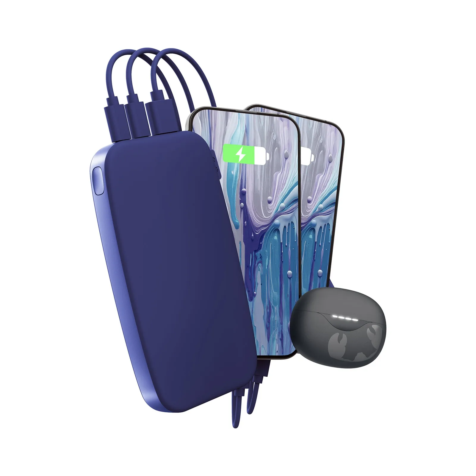 Fresh 'n Rebel Powerbank 18000 mAh USB-C, Reinblau – Bild 2