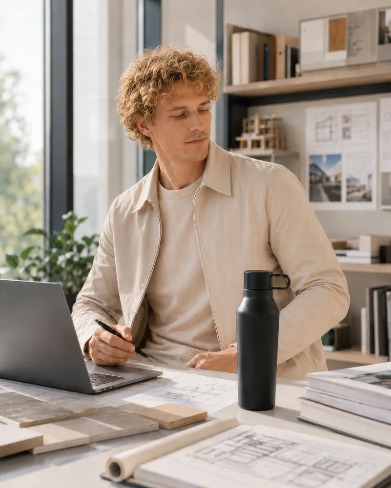 Smarte Thermoflasche HYDRATION COACH schwarz, schwarz – Bild 7