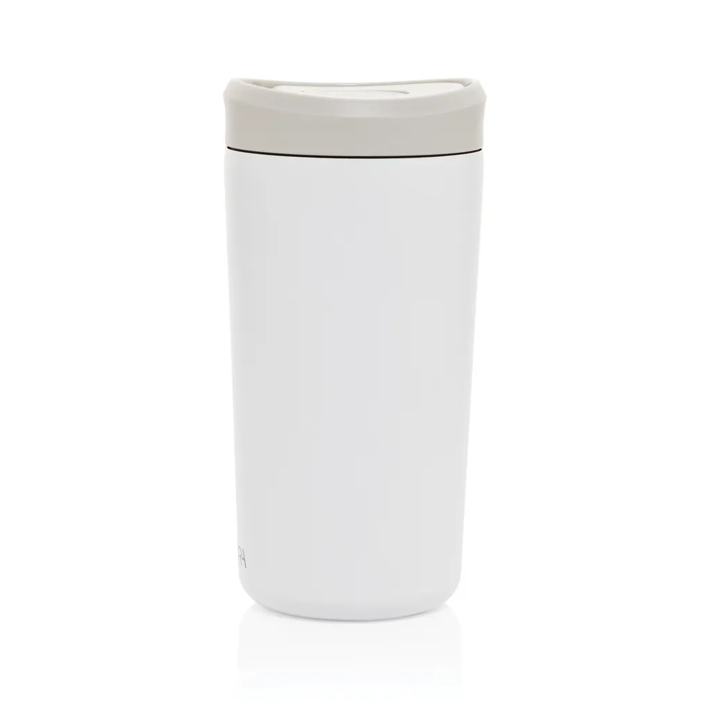 Avira Alix Klickbecher aus RCS rec. Stahl 400ml, weiß – Bild 3