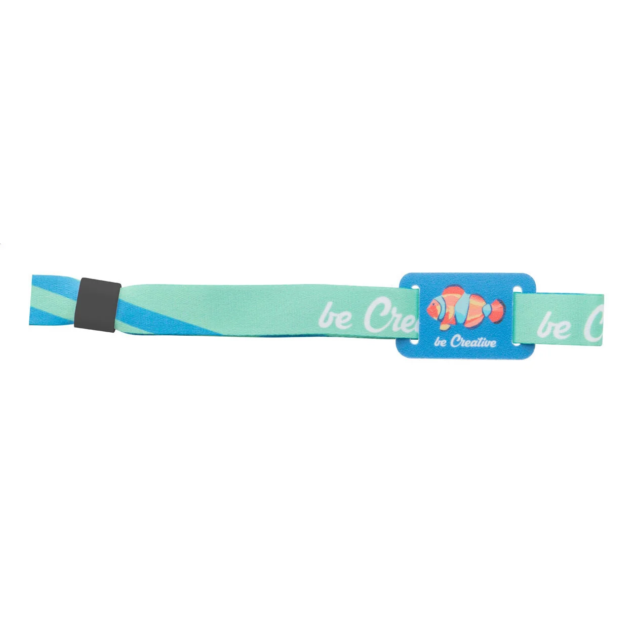 Individuelles Festival-Armband SuboWrist Max, schwarz, weiß – Bild 2