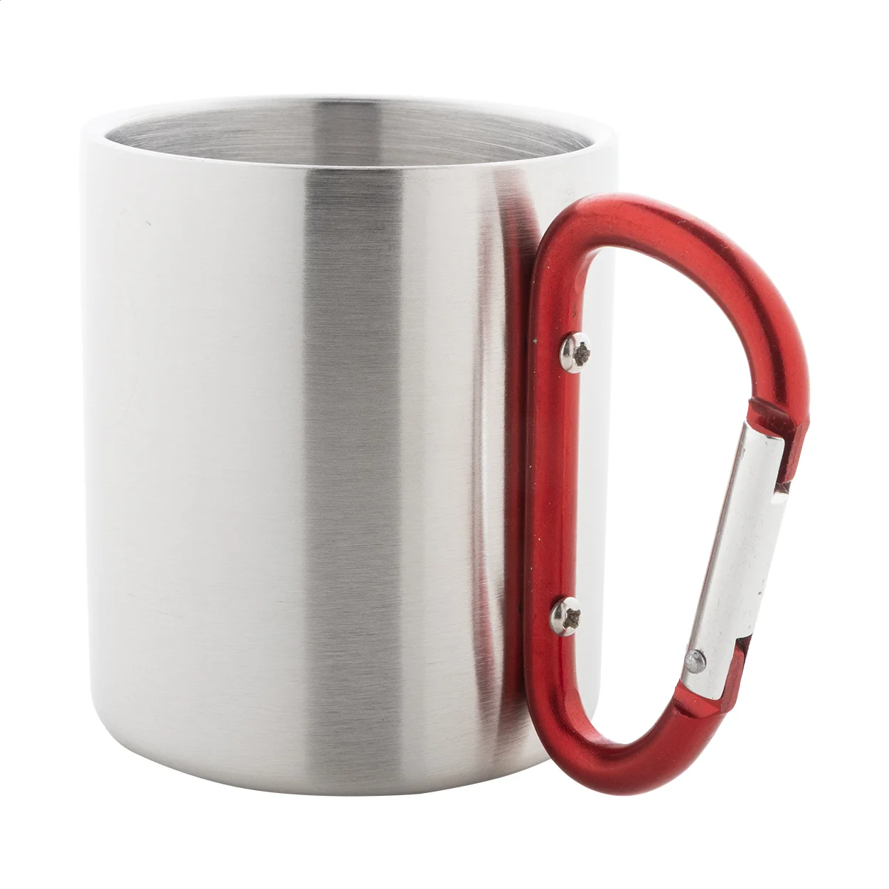 Edelstahlbecher Cadisha, rot, silber – Bild 5