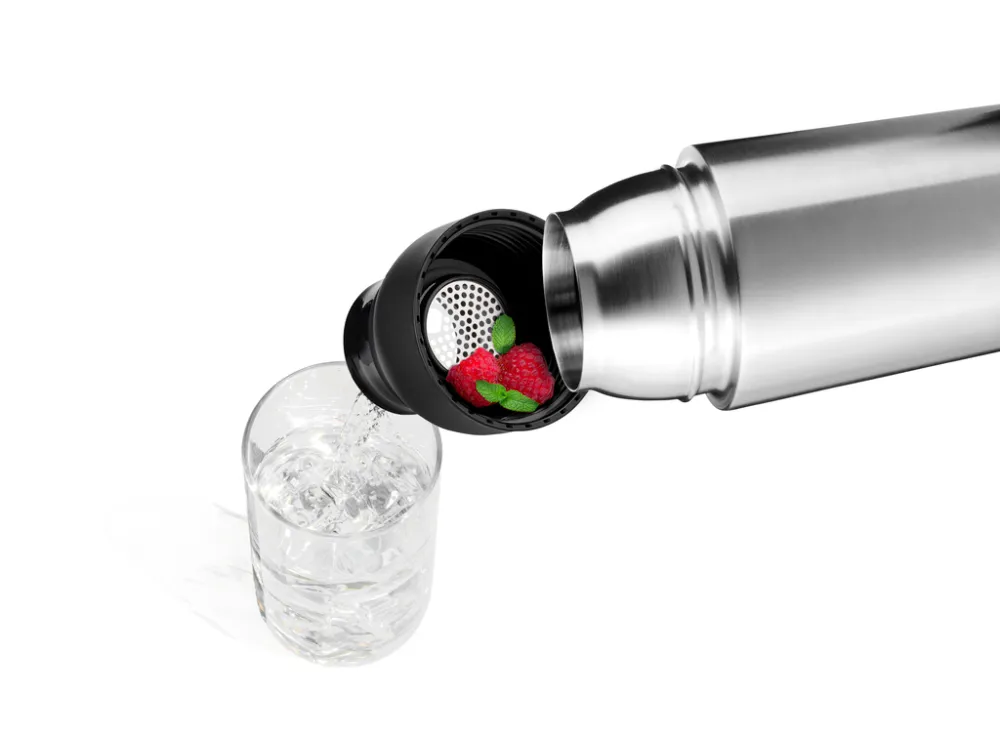 Thermoflasche INFUSE+ schwarz/silberfarben, schwarz/silberfarben – Bild 3