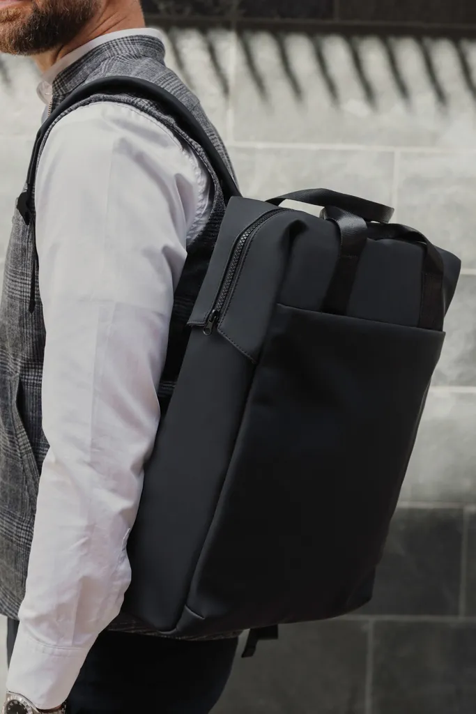 VINGA Baltimore RCS Tote Rucksack, schwarz – Bild 9