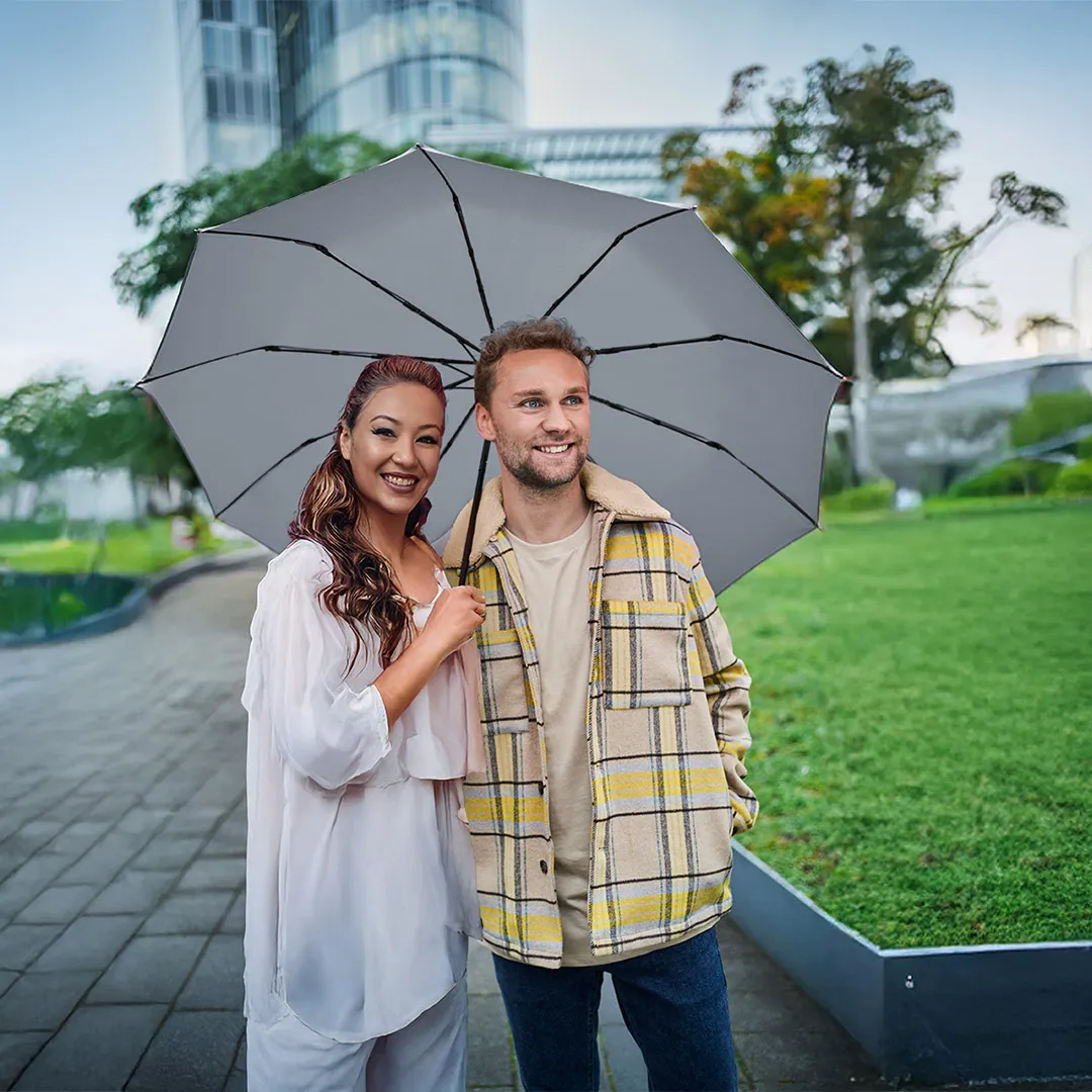 Gäste-Taschenschirm FARE® Jumbo®, grau – Bild 9