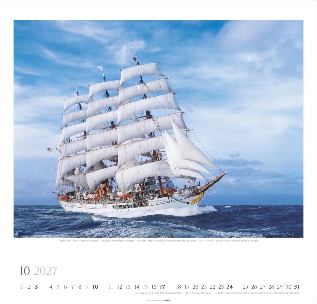 Tall Ships Wandkalender 2027 – Bild 11