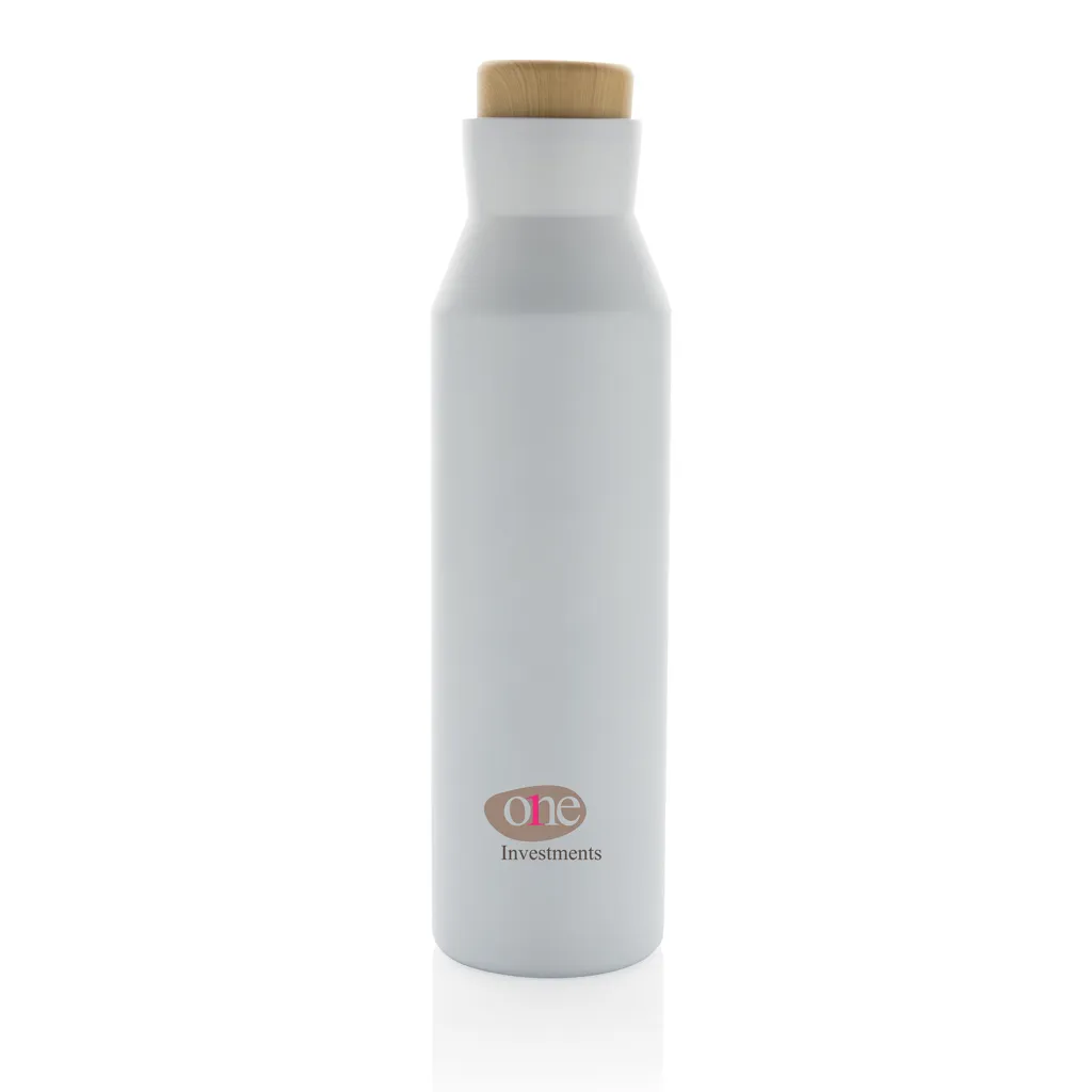 Gaia Vakuumflasche aus RCS recyceltem Stainless-Steel, weiß – Bild 3