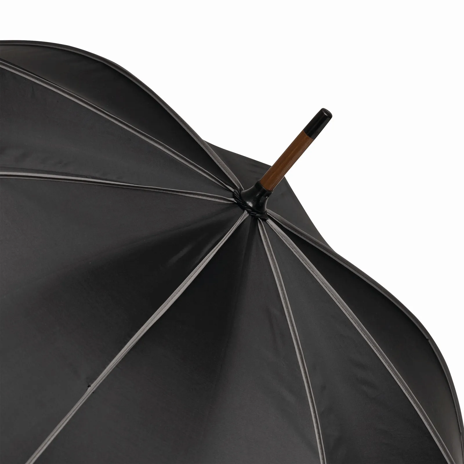 WALTZ Umbrella, Automatik-Holzstockschirm, grau, schwarz – Bild 5